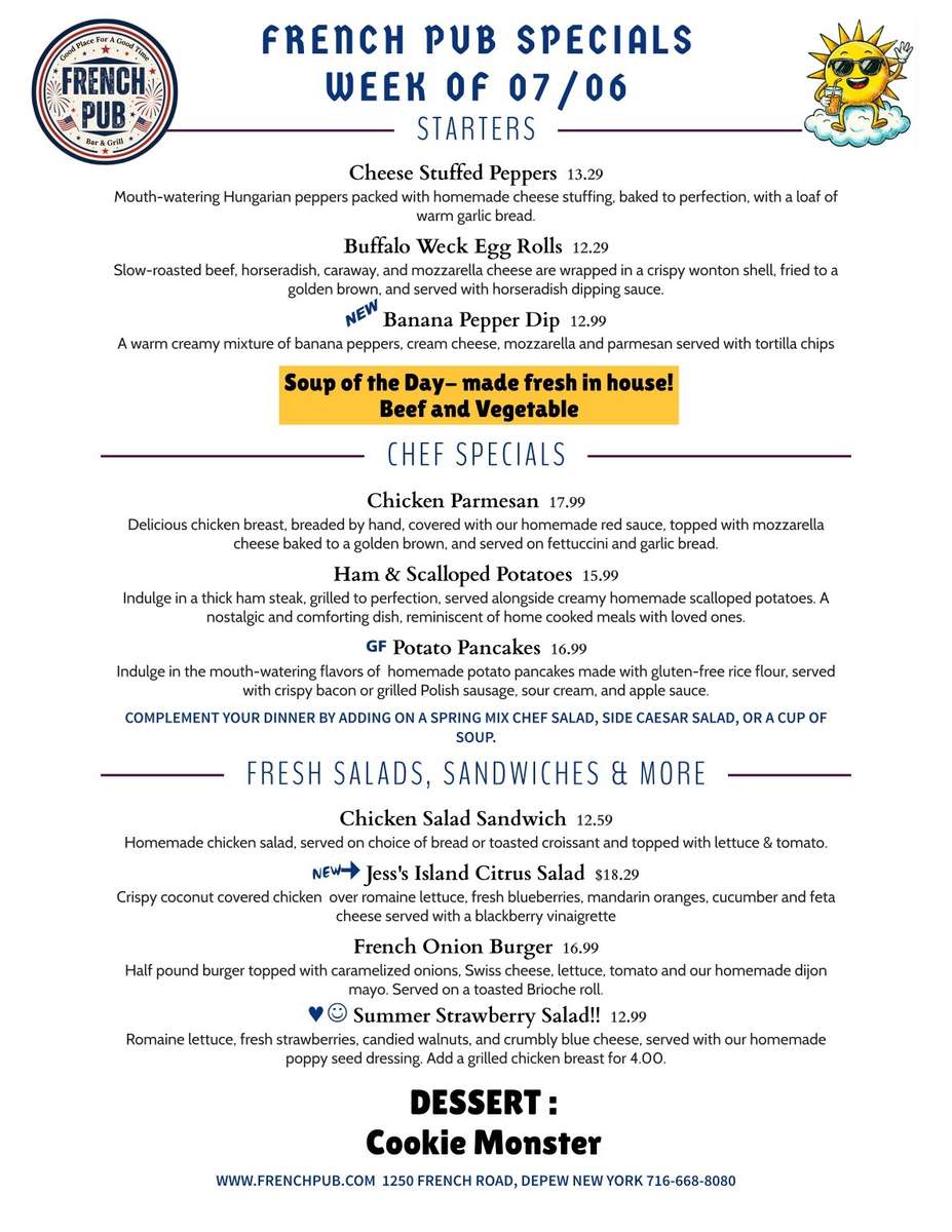Monday Specials