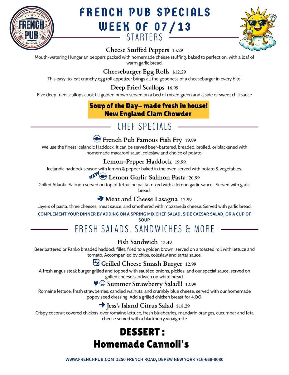 Friday specials