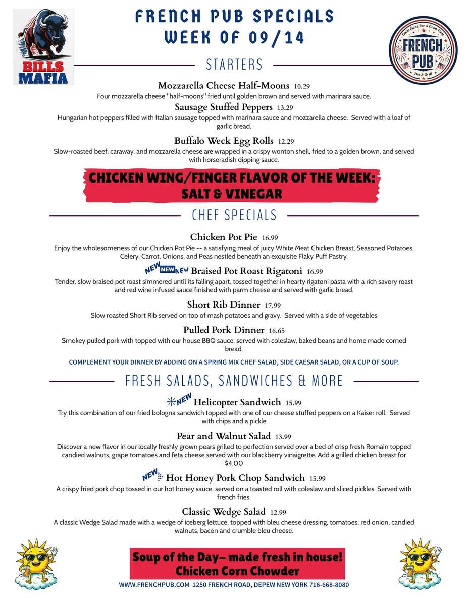 Try our Helicopter sandwich!!