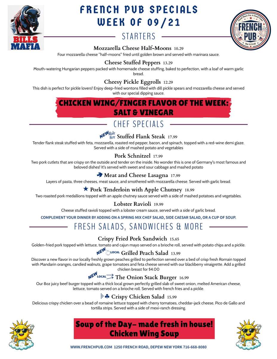 Monday Specials