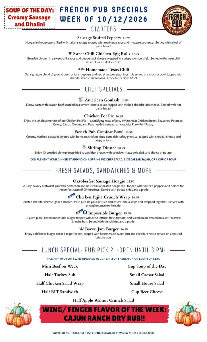 Thursday Specials !