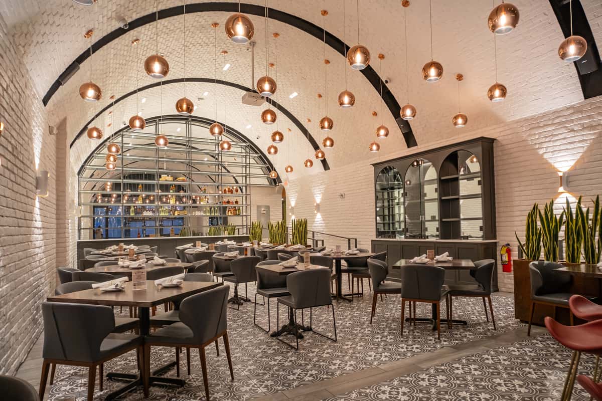 Interior dining space for up to 75 people