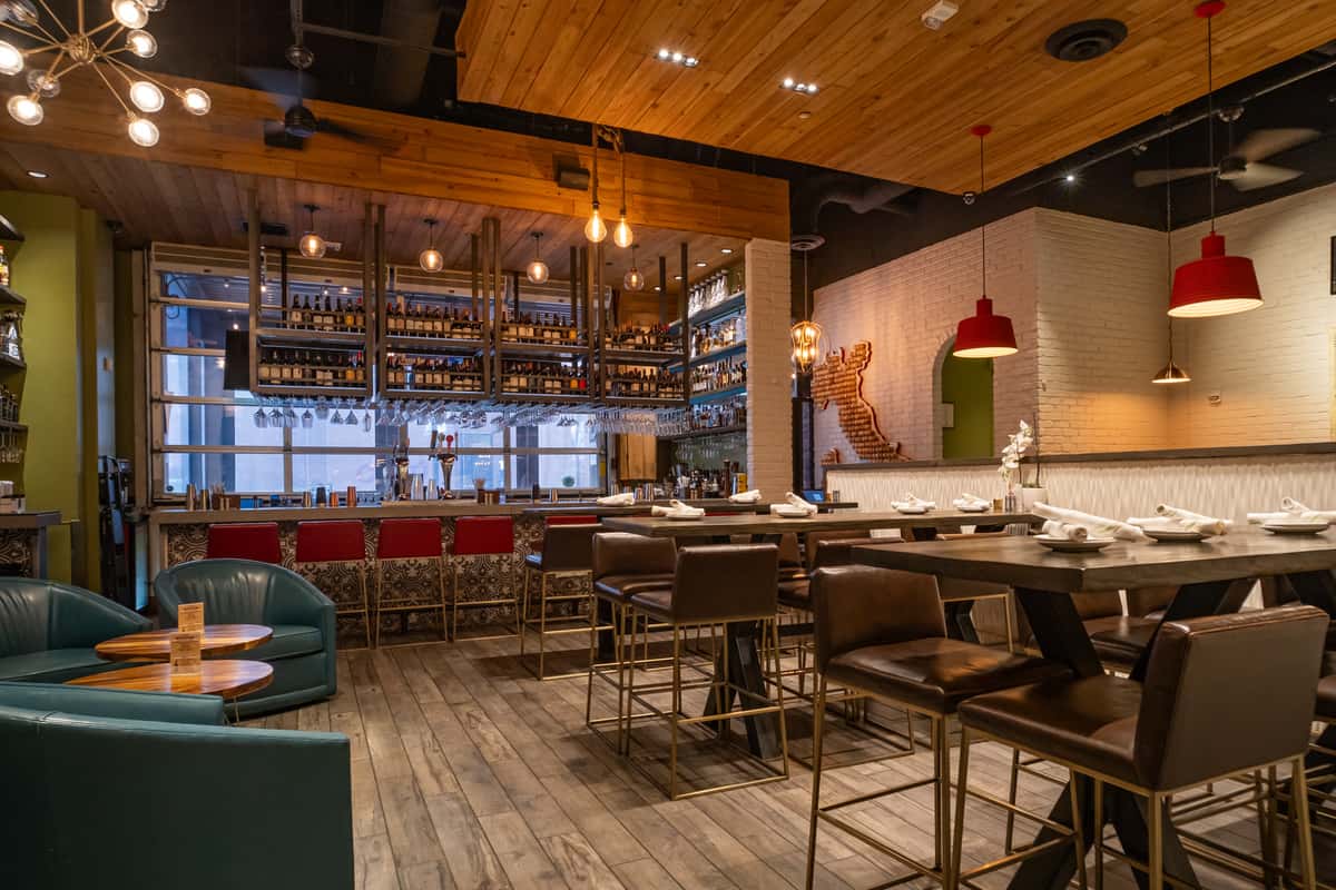 Bar and lounge area