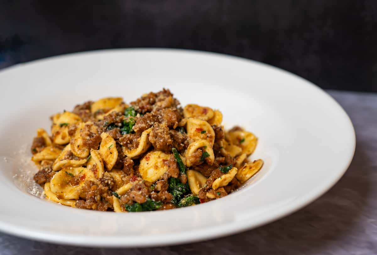 Pasta with sausage