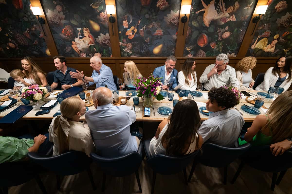 People eating in a restaurant