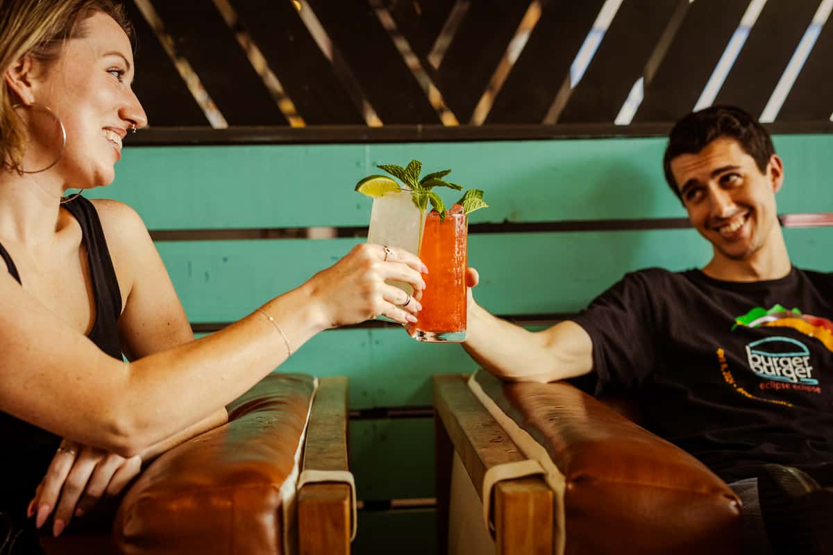 Cocktails and friends