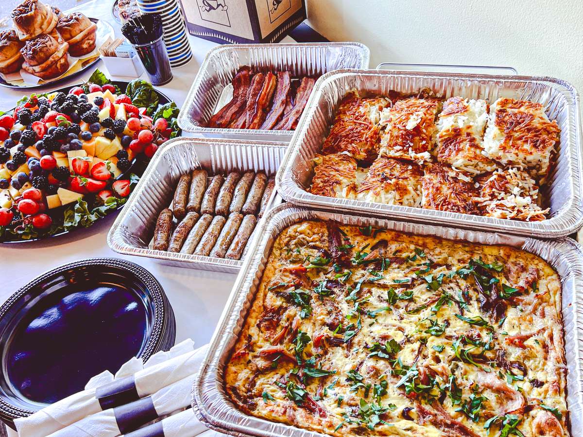Blue's Catering spread