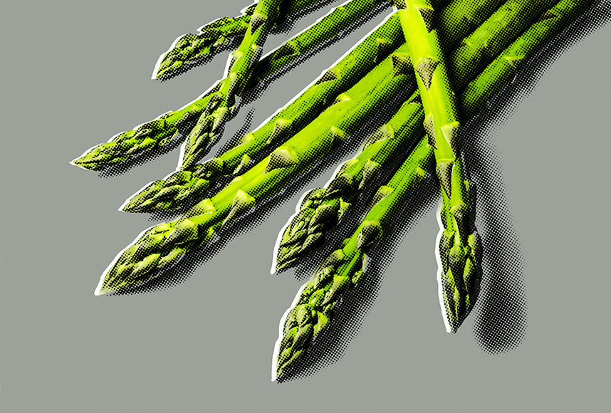 pop art asparagus