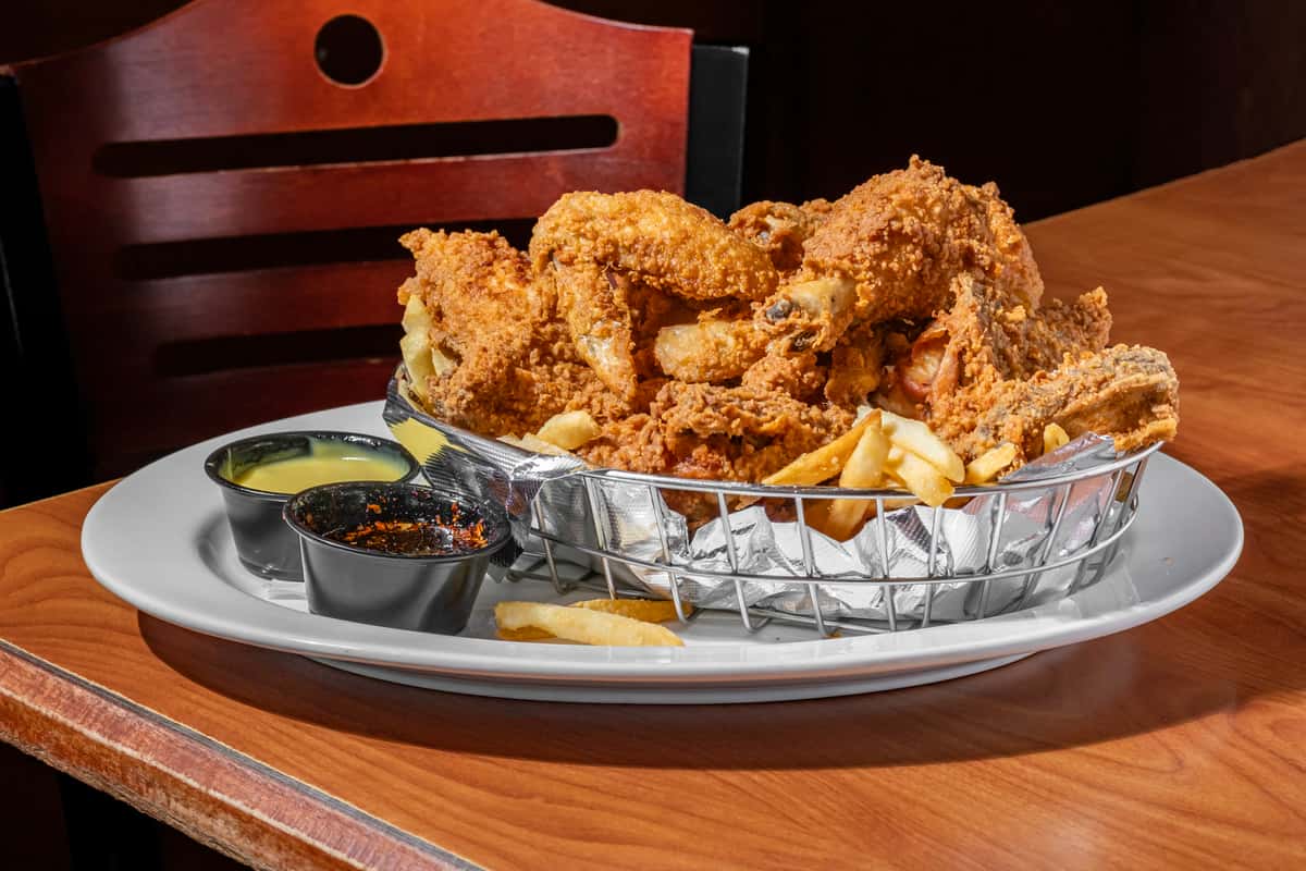 fries chicken