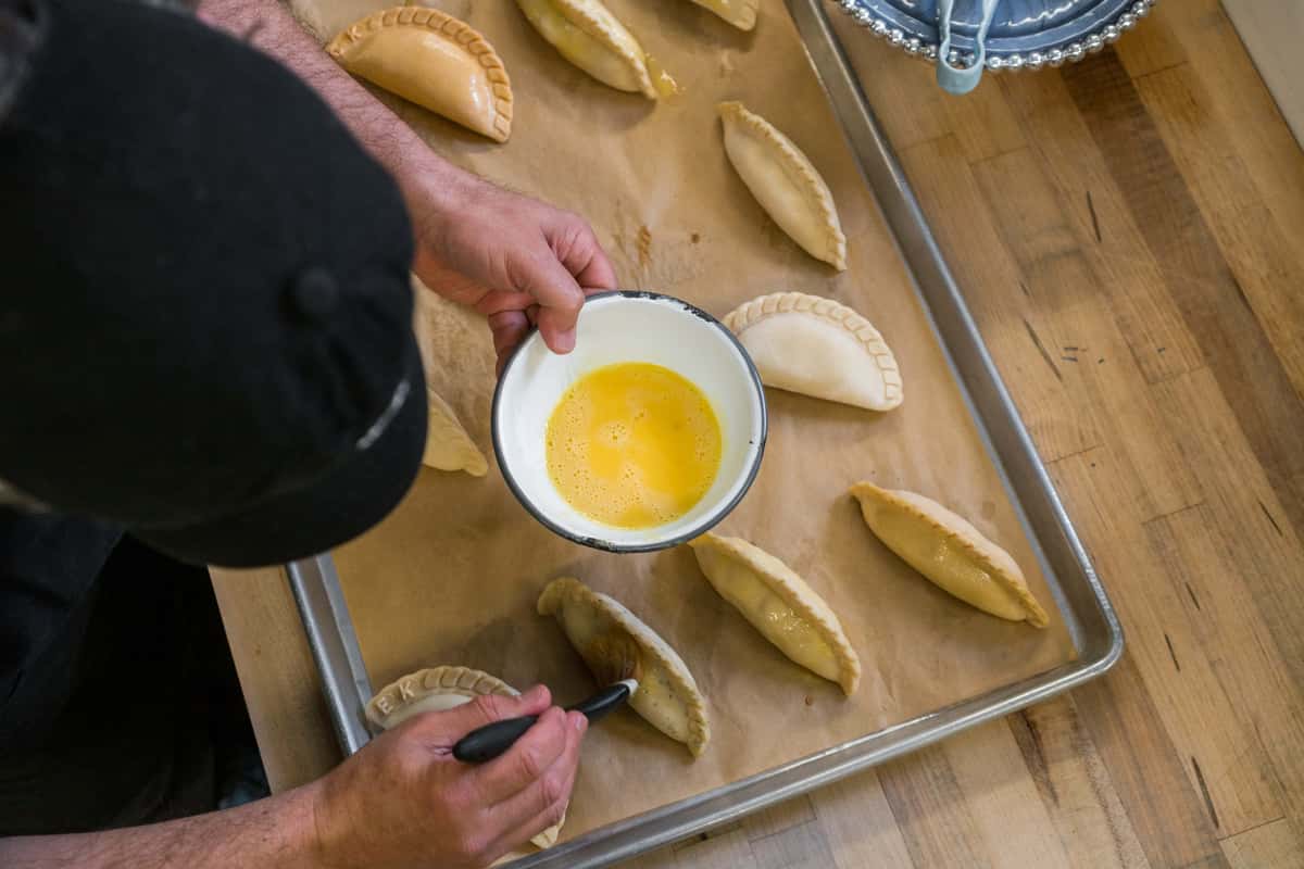 Making empanadas