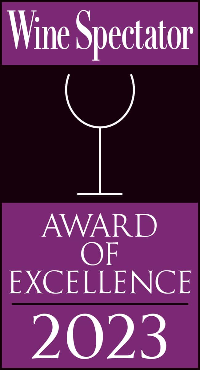 2023 Award of Excellence Wine Spectator