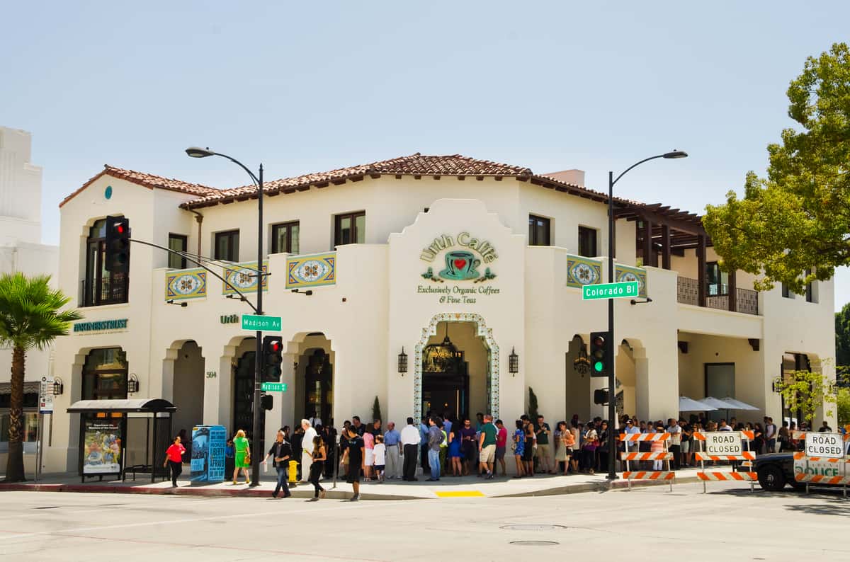 Exterior of Urth Caffe Pasadena - Grand Opening 
