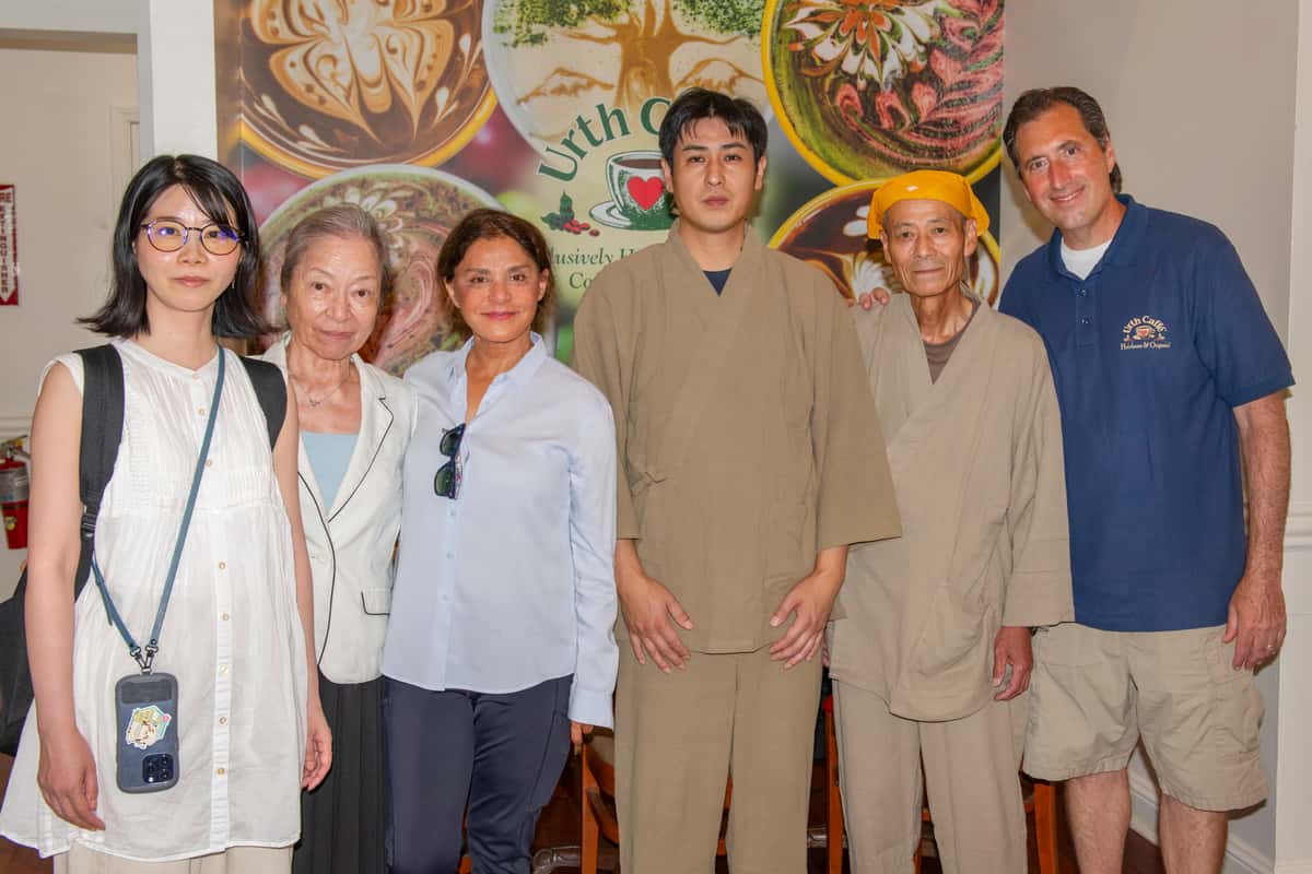 Entsu Estate family owners and Shallom & Jilla Berkman at Urth Caffe Beverly Hills