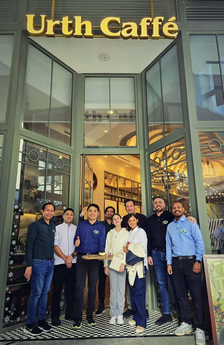 Shallom & Jilla Berkman at Urth Caffé Riyadh in Saudi Arabia