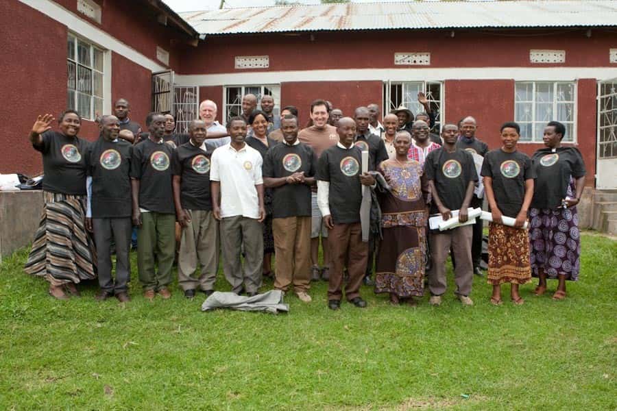 Group photo of coffee farmers