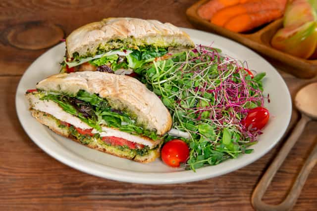 Chicken Pesto with Supergreens