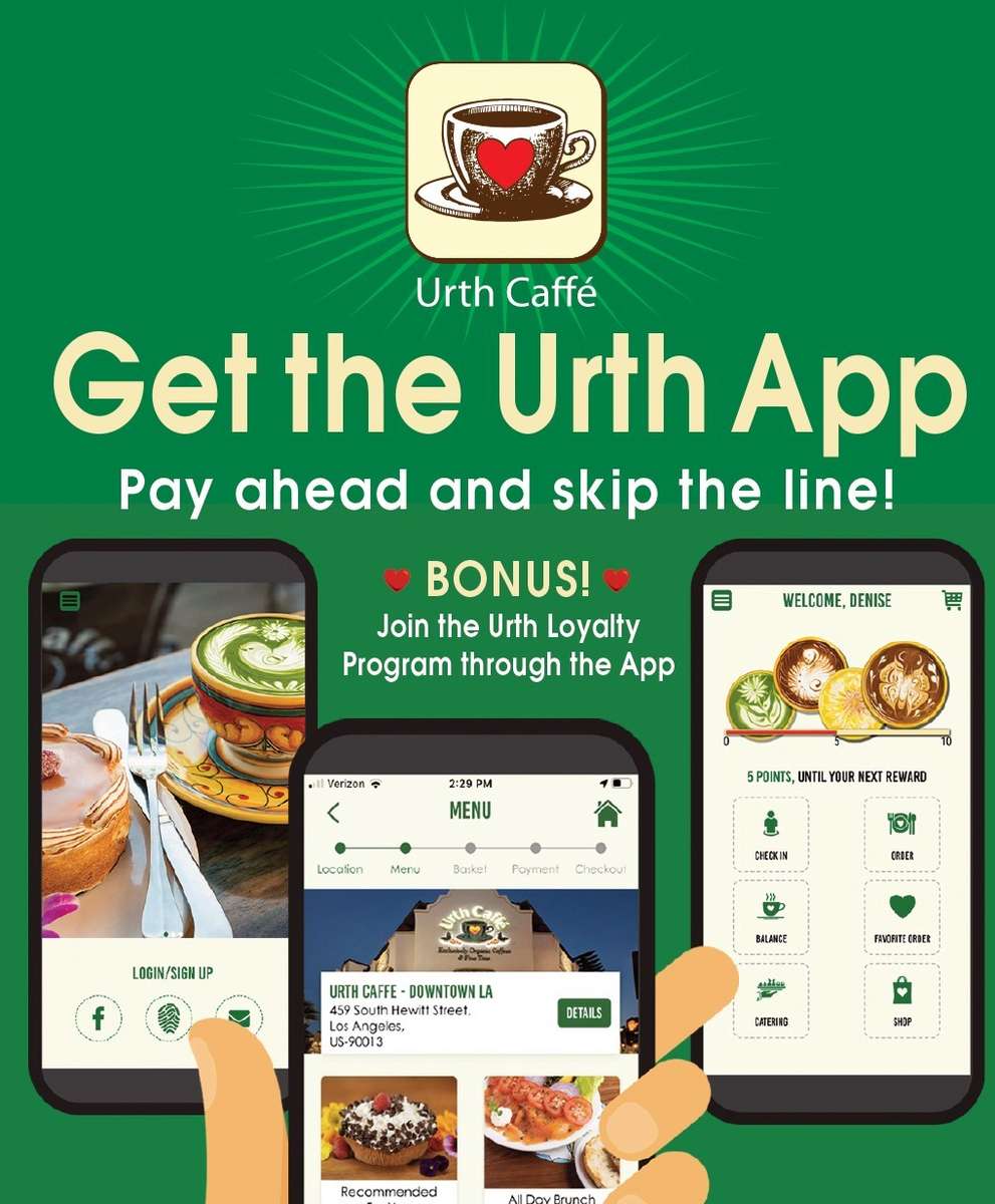 Graphic shows Urth App on cell phones