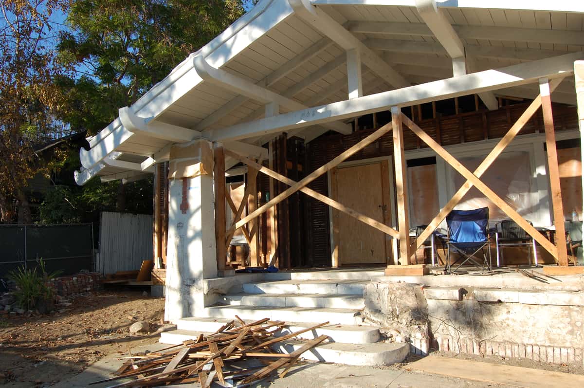 construction of front porch