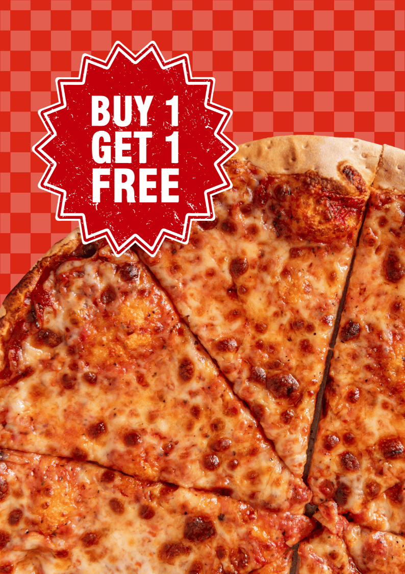 Buy one get one free pizza deal at Si-Pie Pizzeria