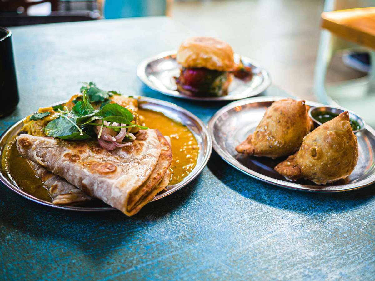 An array of Indian food