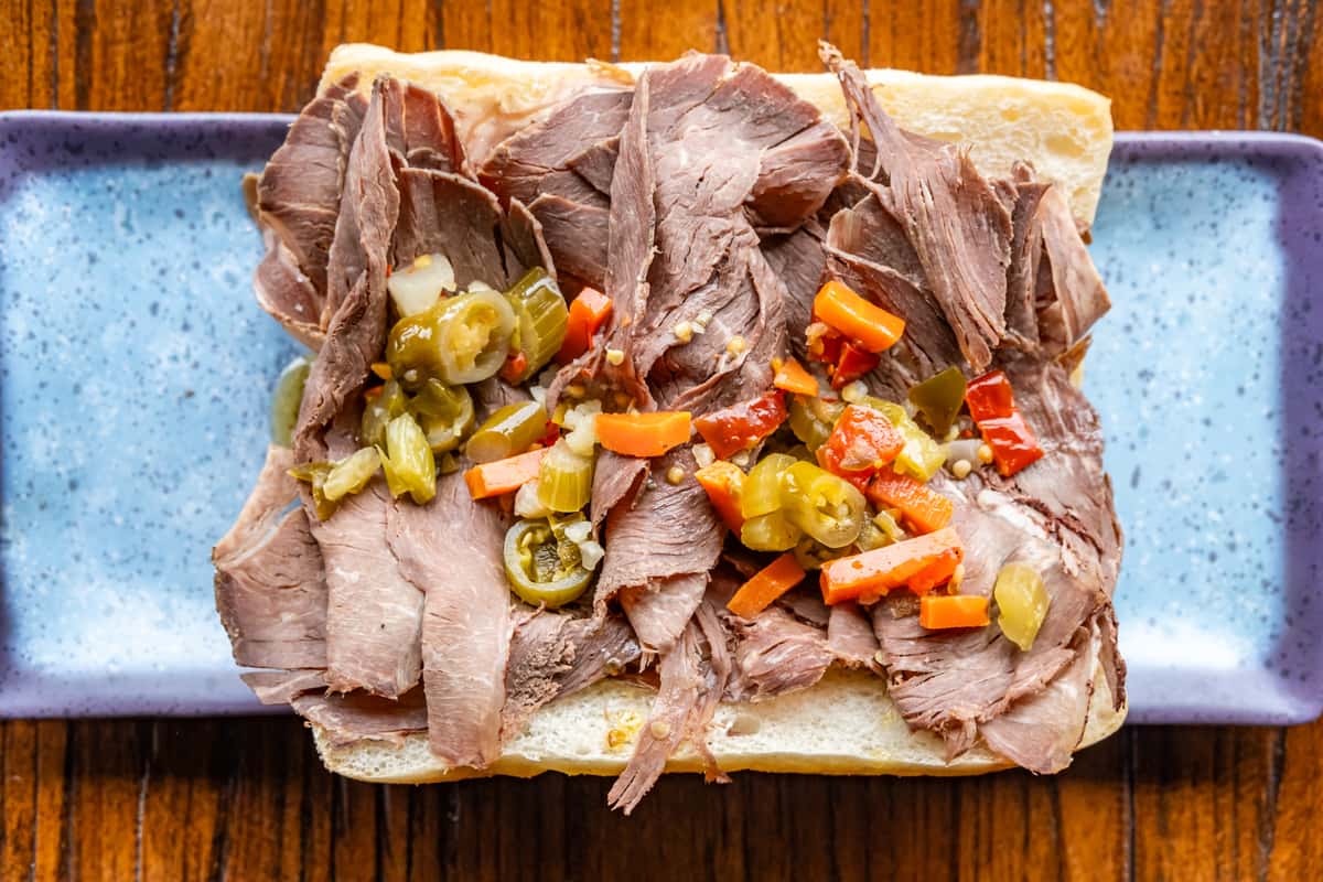 italian beef sandwich