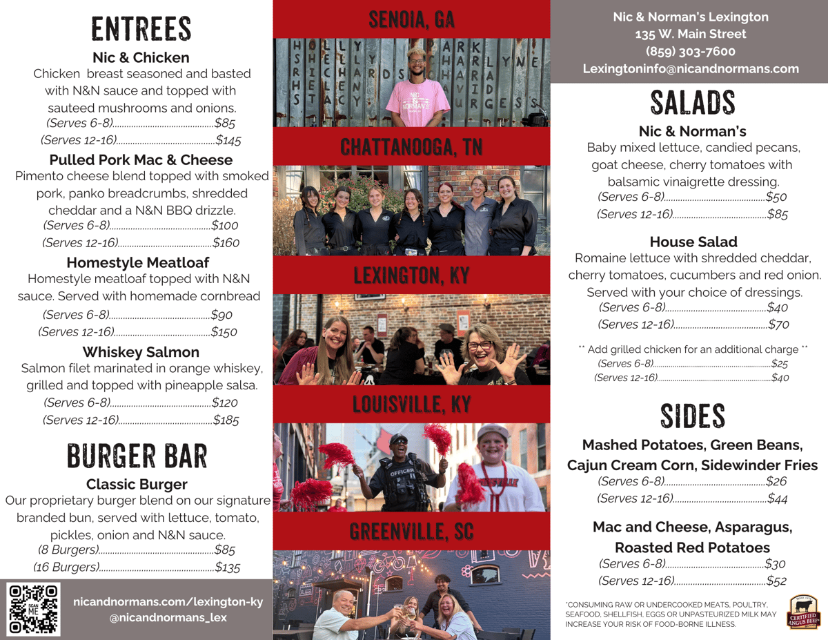 catering menu