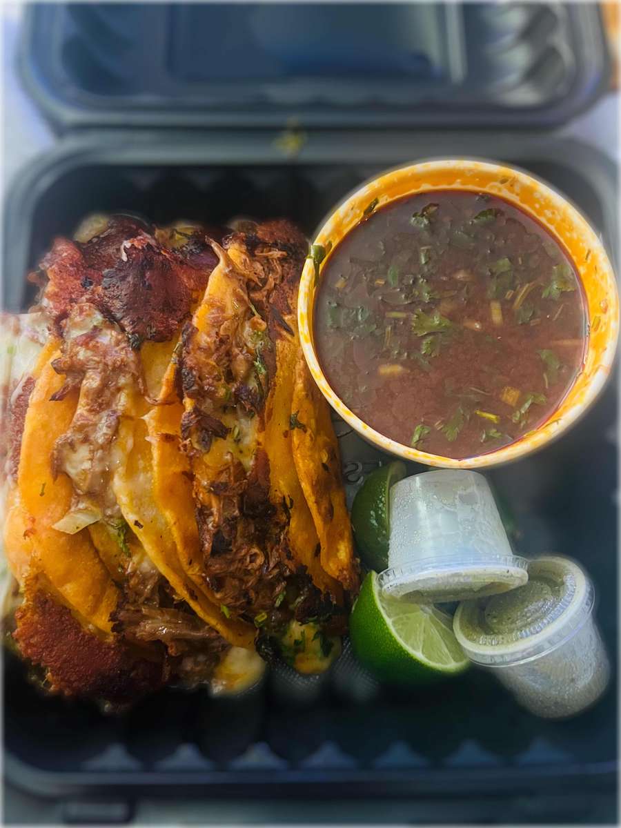 Takeout order of mexican food