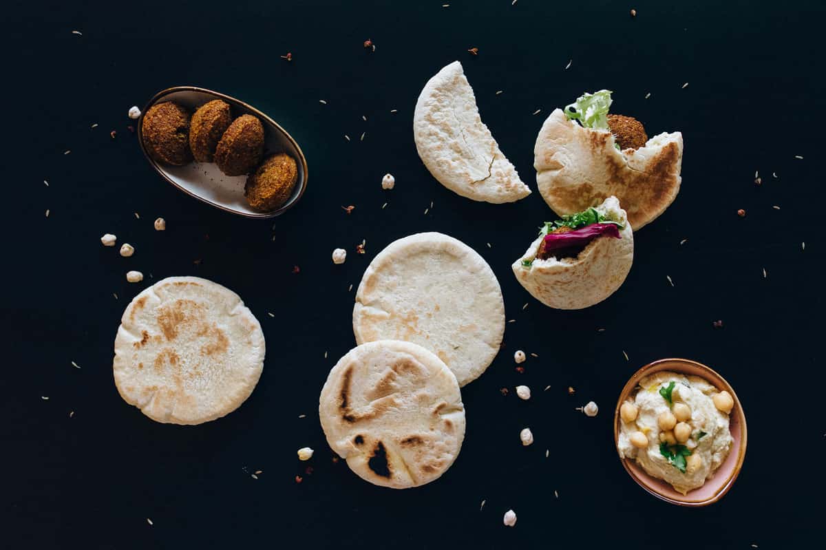 falafel and pita