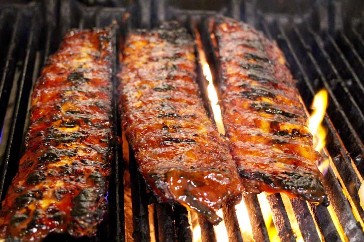 Ribs on the grill