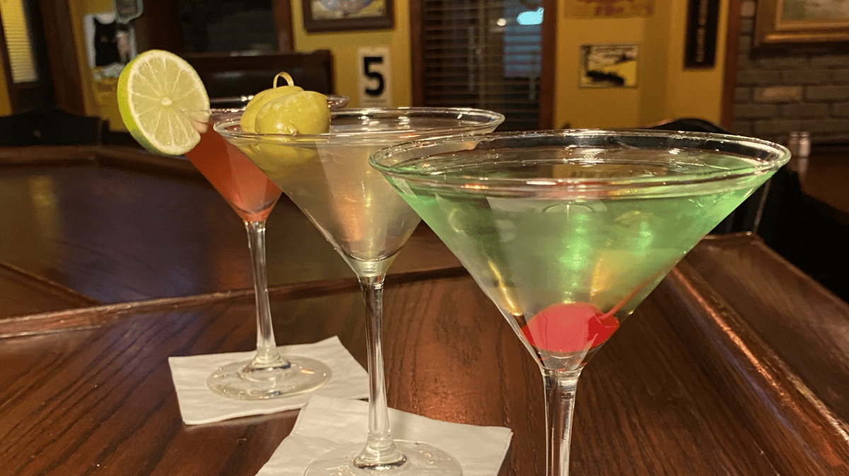 Happy hour martinis