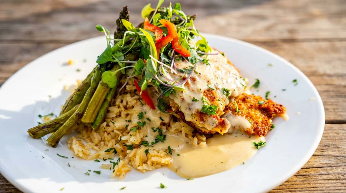 chicken-schnitzel-risotto
