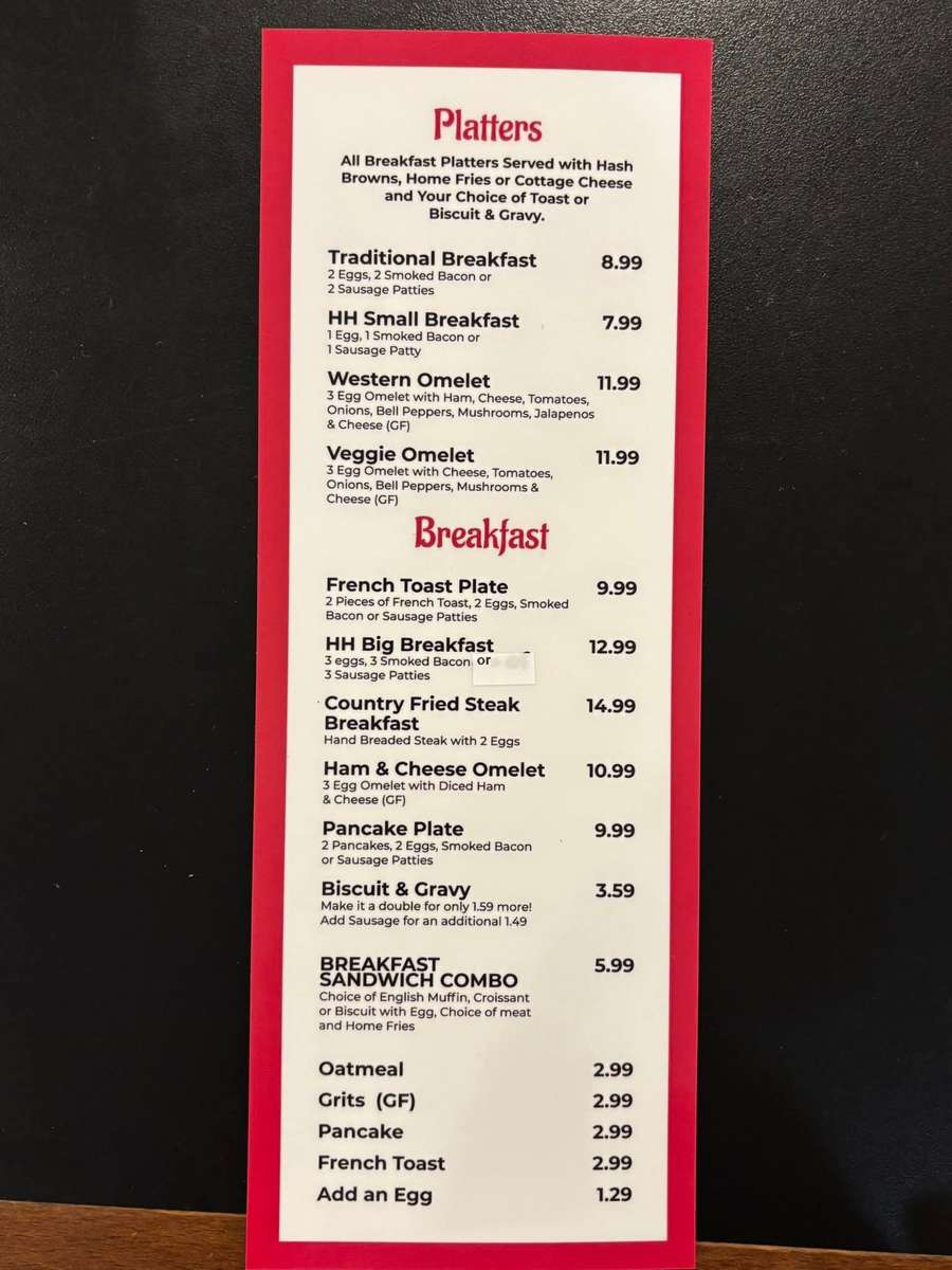 Now serving Breakfast!