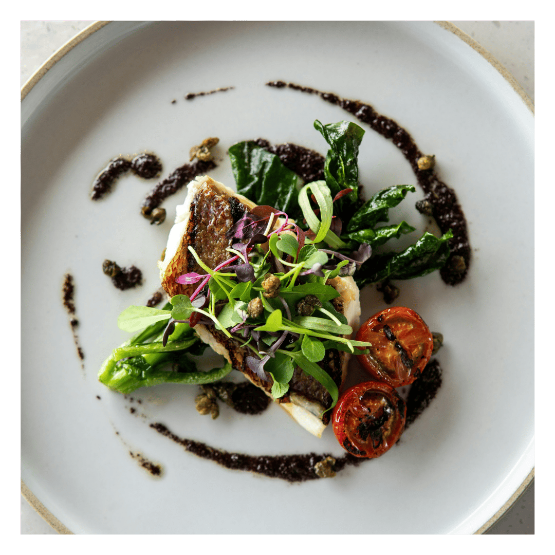 Fine Dining Plate Stock