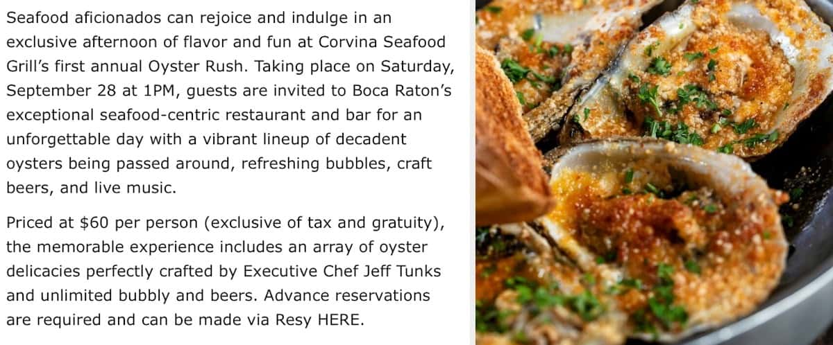 oysters and an article