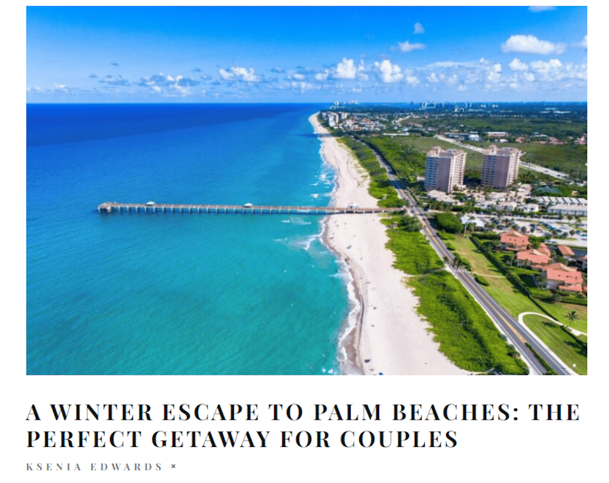 A winter escape to Palm Beaches: A perfect getaway for couples