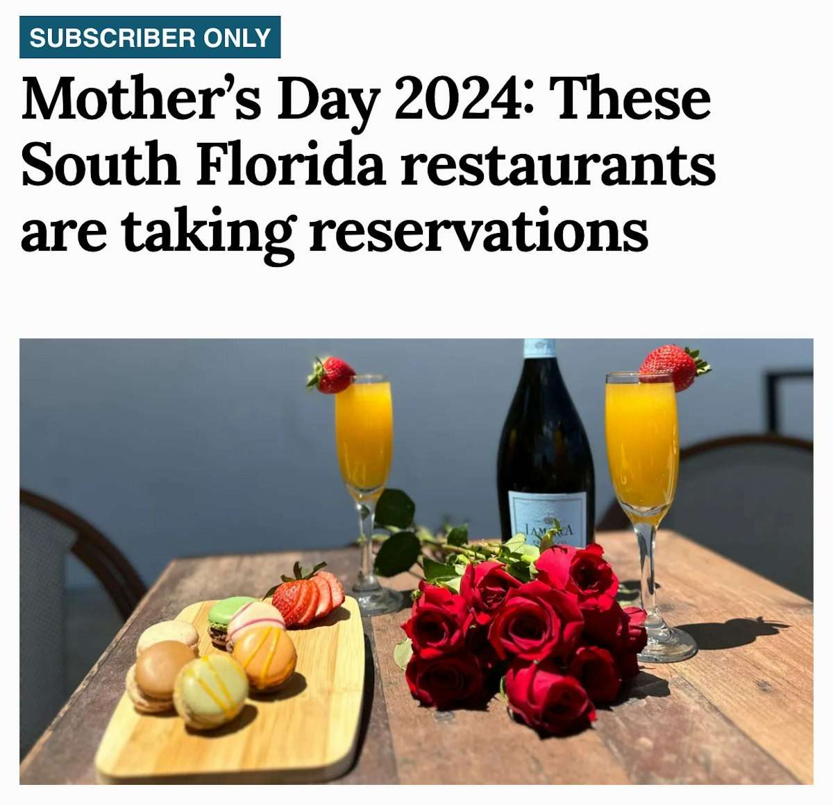 Mother's Day 2024 These south florida restaurants are taking reservations