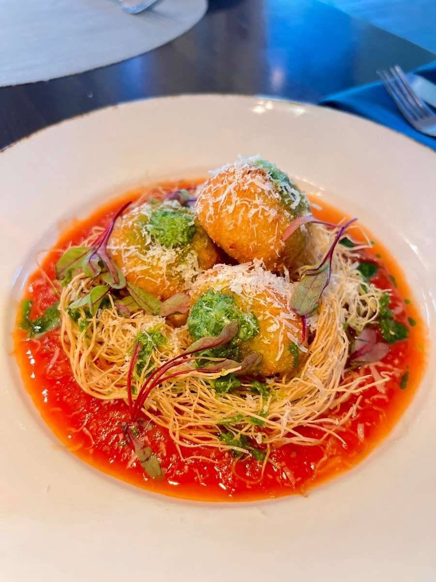 Check Out These Lobster and Truffle Arancini "Easter Eggs"