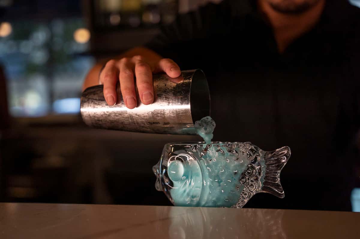 bartender preparing drink