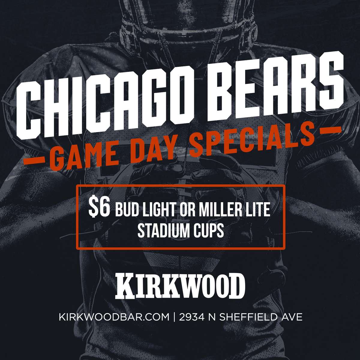 Chicago Bears Football Gameday Specials