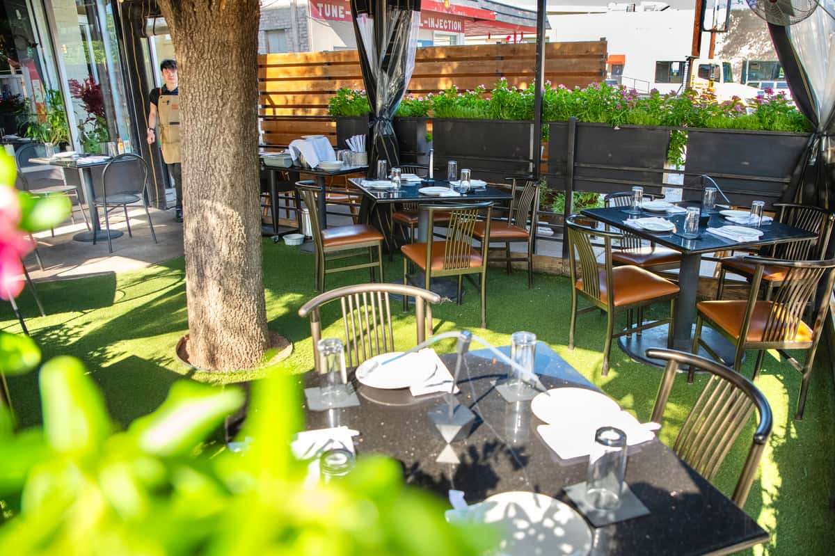 Another angle of the patio at Mot Hai Ba