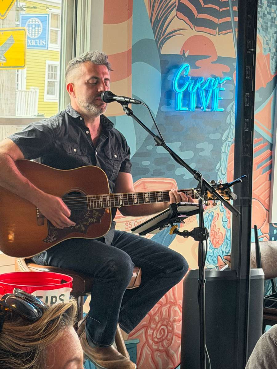 Isaiah Bennett on Stage at CREW in Ogunquit for Live Music