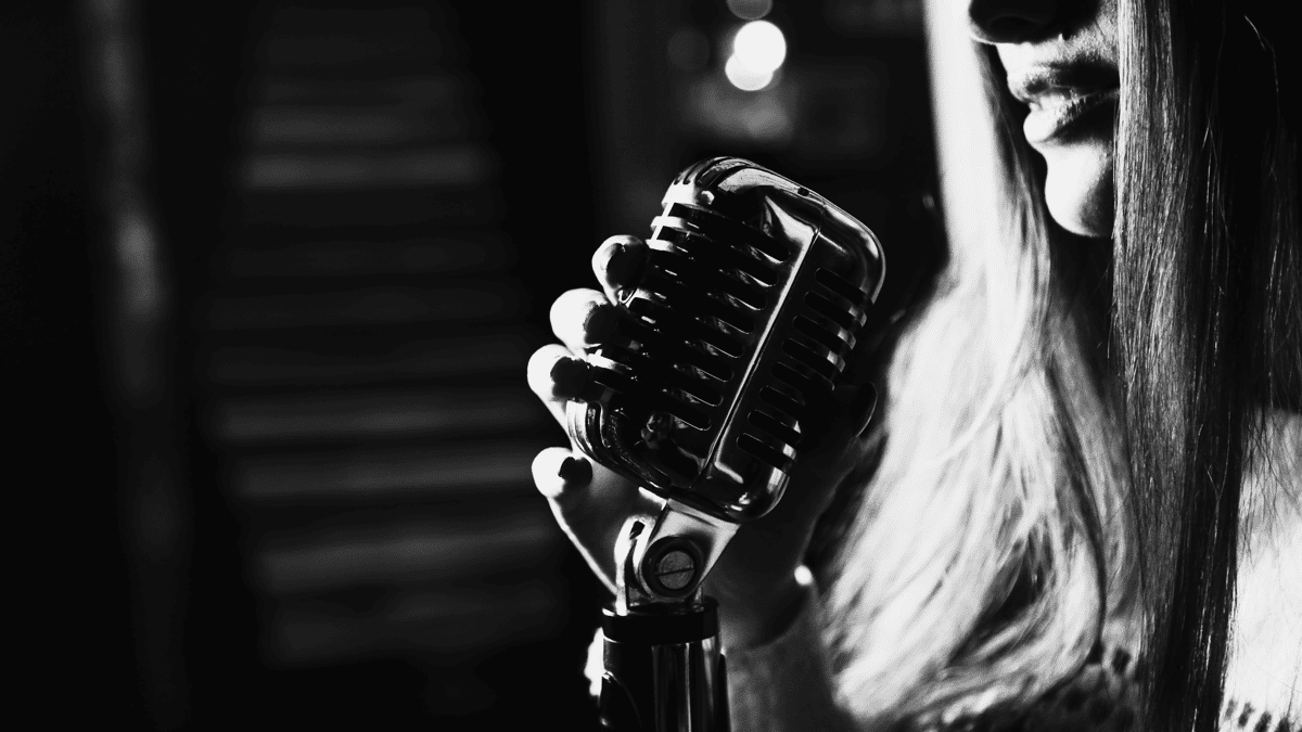 woman singing