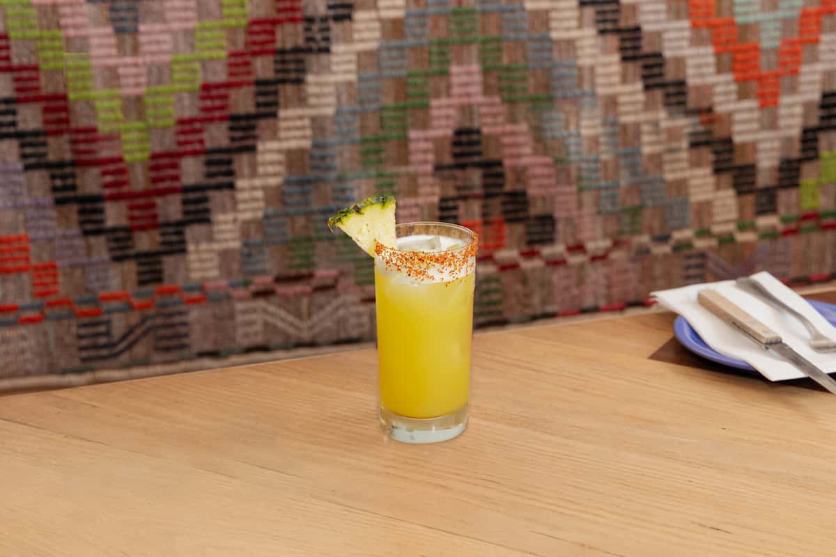 pineapple, fresh cilantro, muddled jalapeño