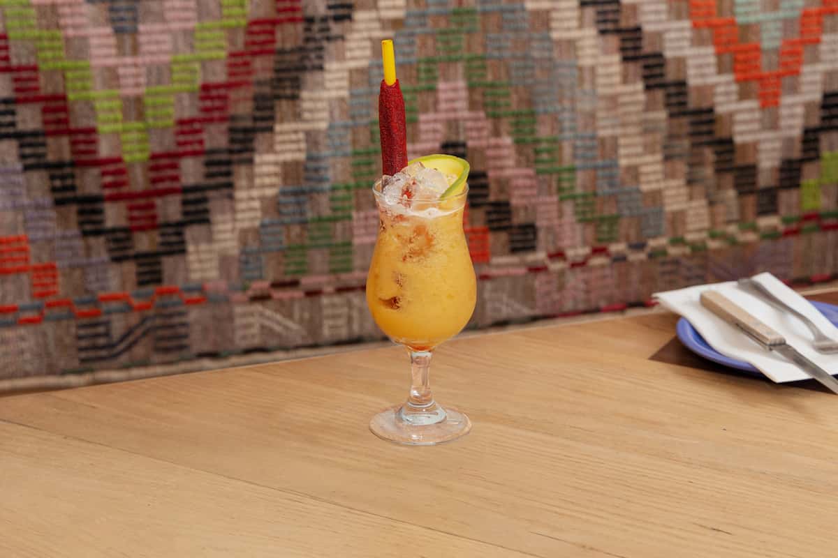 tequila blanco, lime, chile pasilla