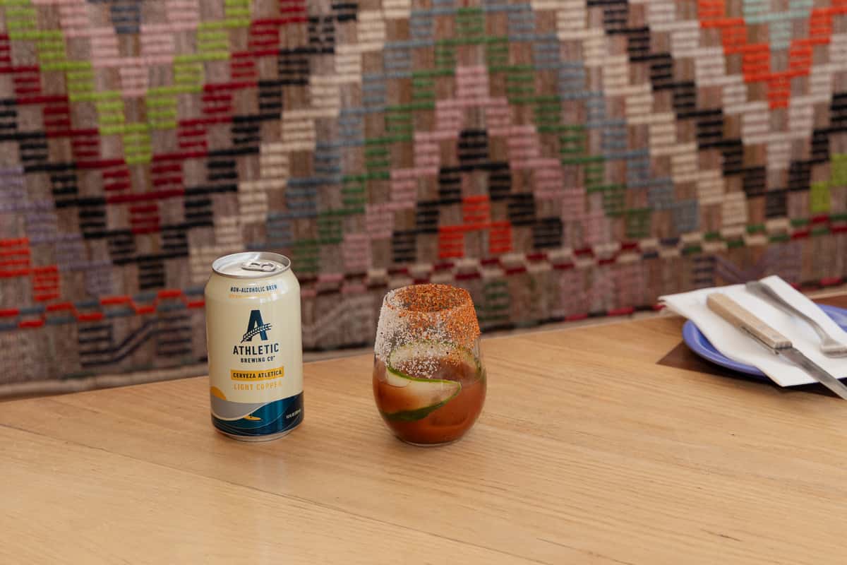 our Michelada Criolla made with non-alcoholic beer