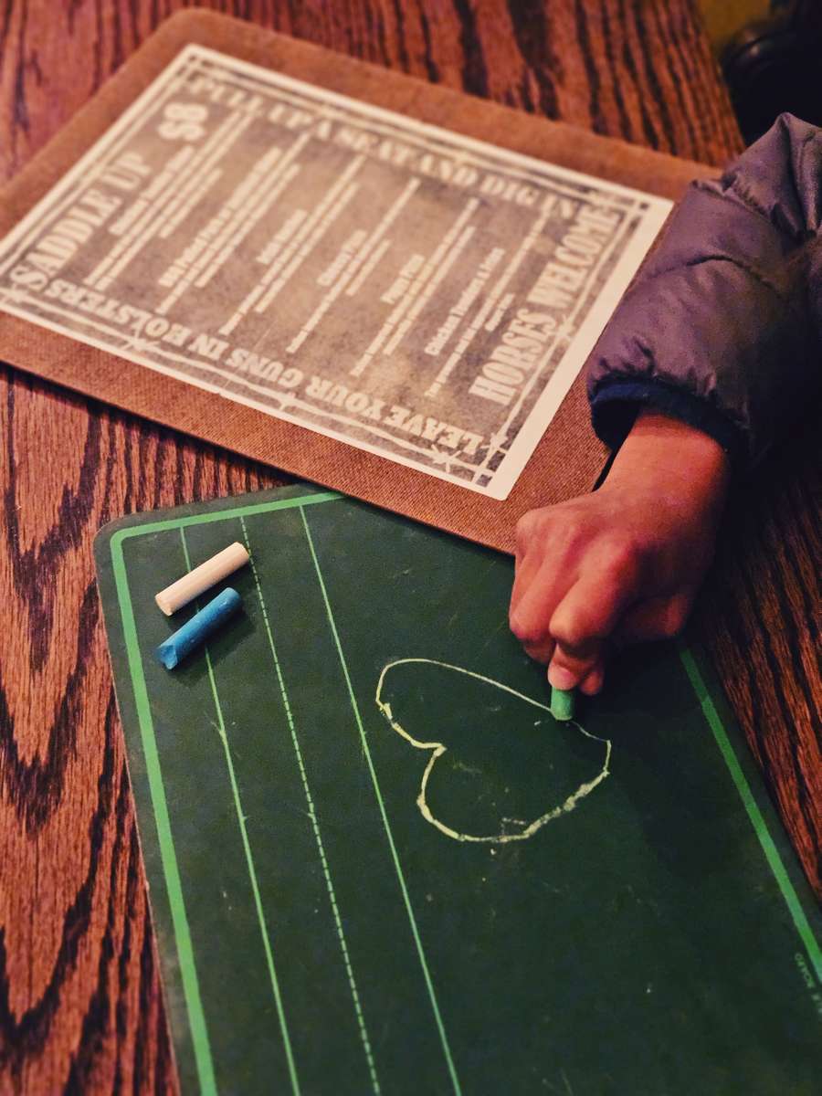 chalkboard menu