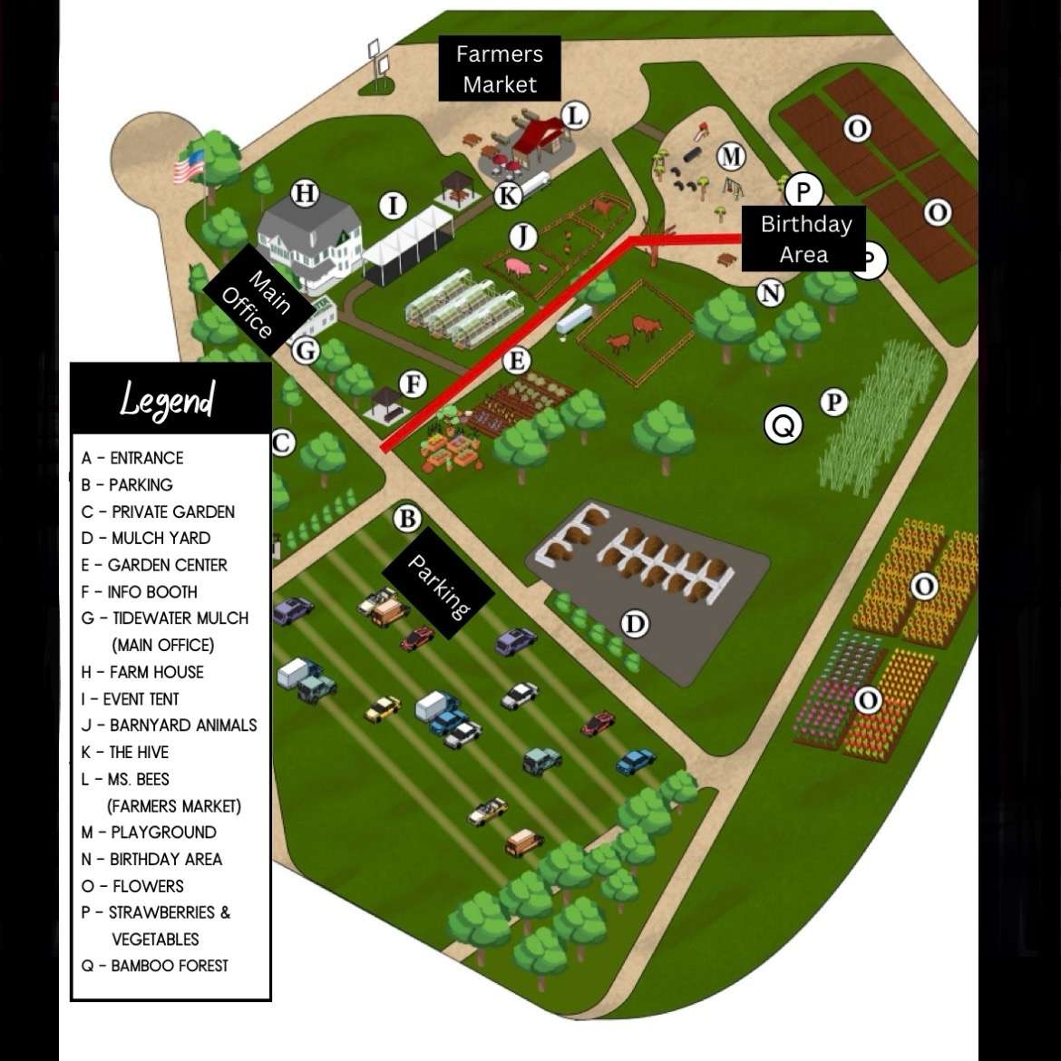 Birthday Party Map