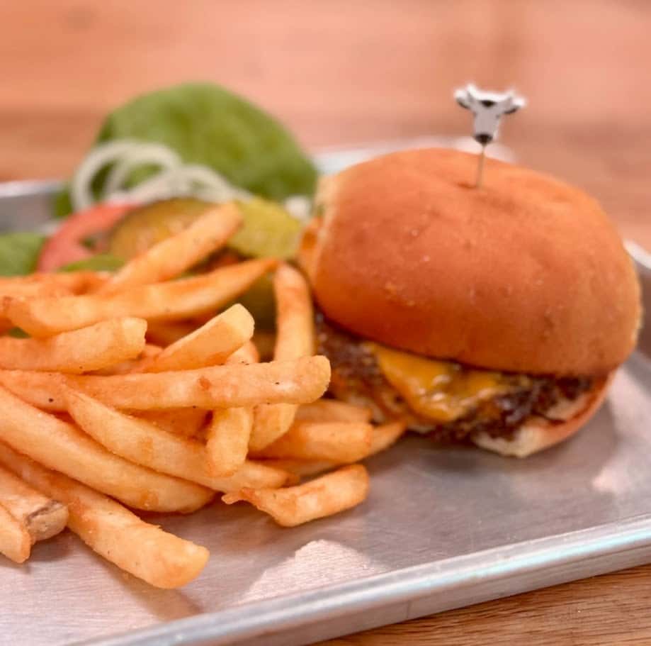 the MOObile burger and tallow fries