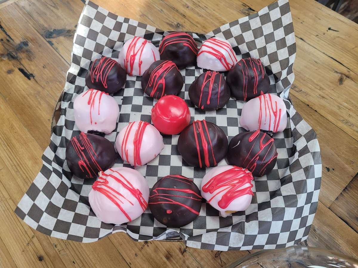 Valentine's mini upside down cupcake tray