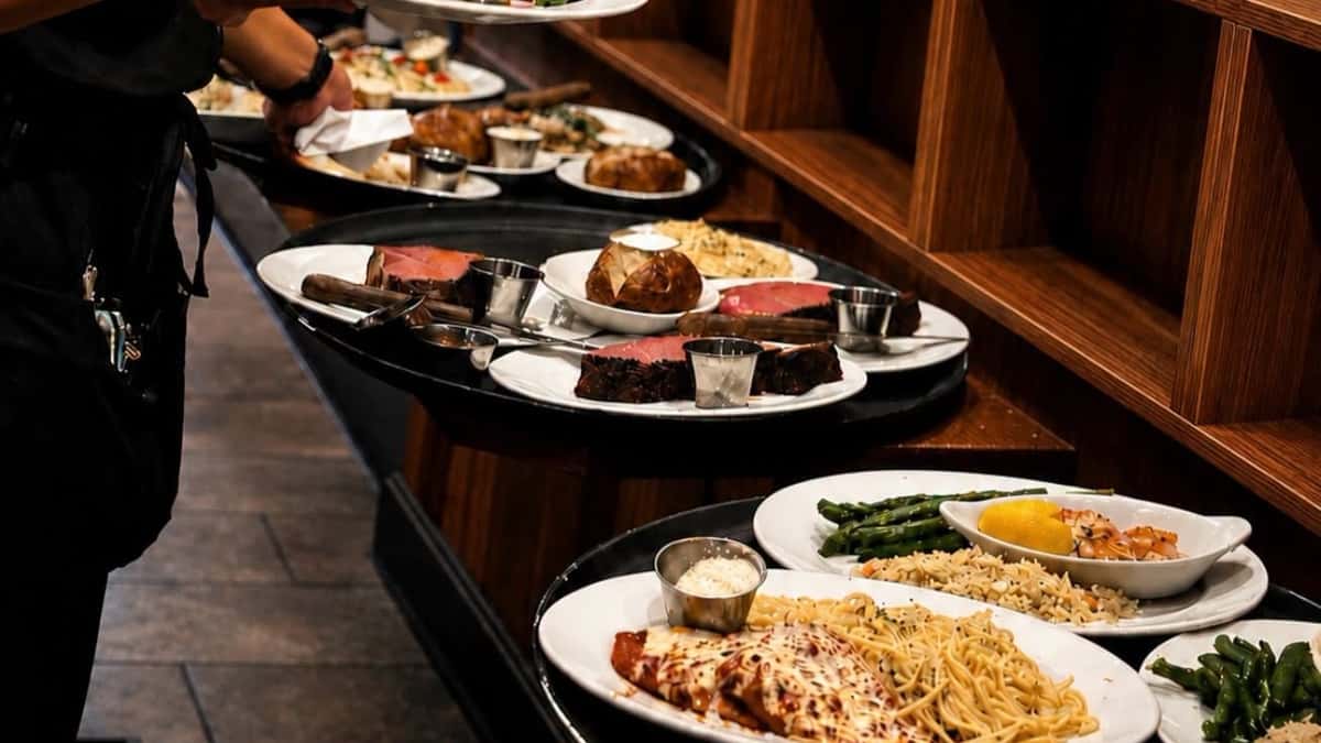 Catering spread of The Packing House dishes